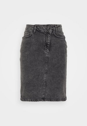 Jupe trapèze - black denim