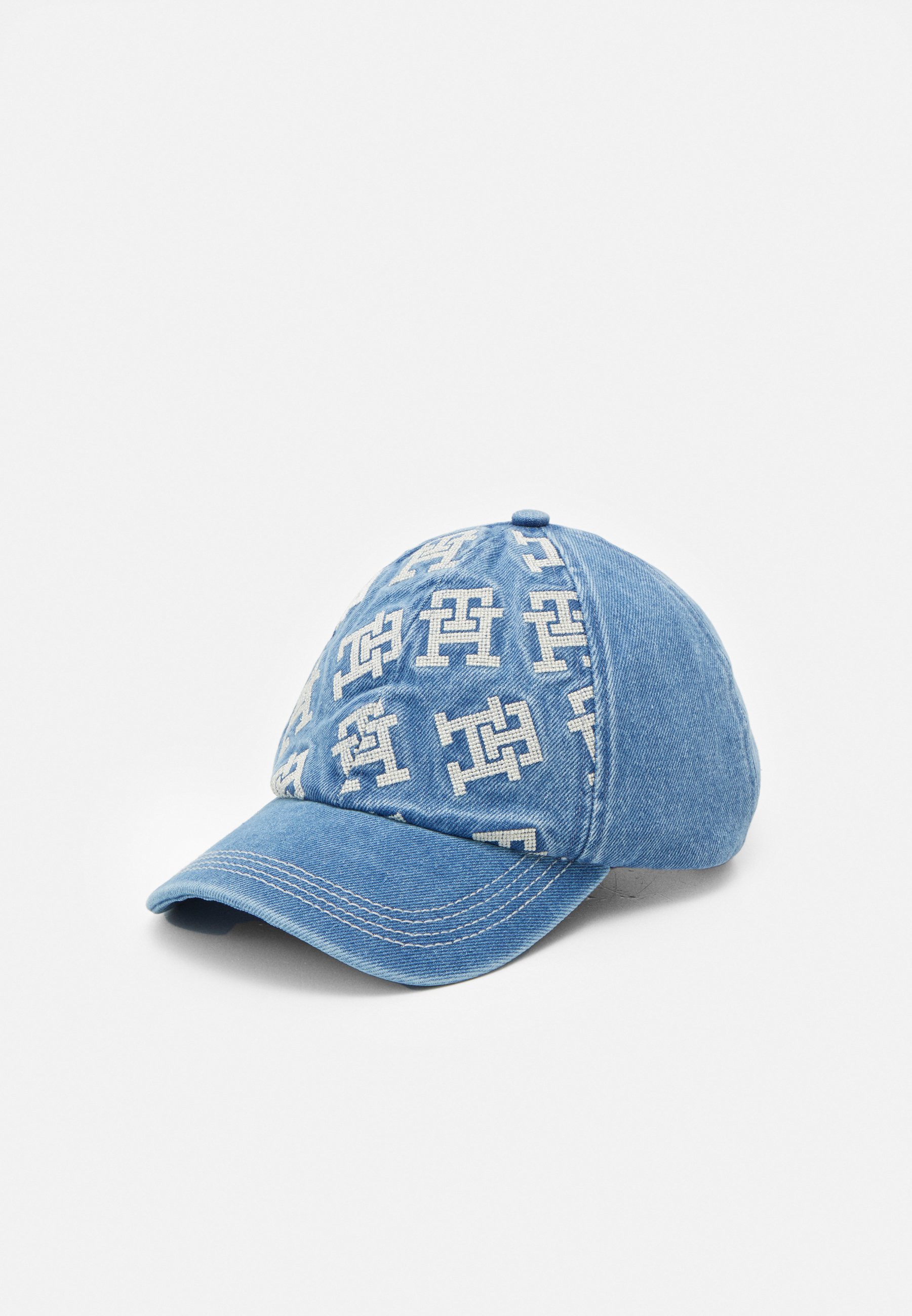 ICONIC MONOGRAM Cap - - Hilfiger mid denim/blue Tommy