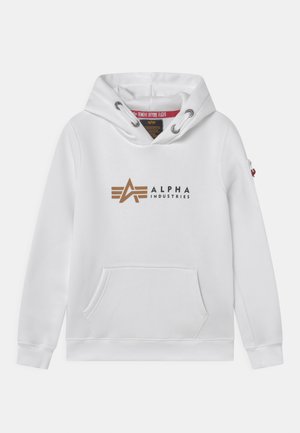 LABEL HOODY KIDS TEENS - Mikina s kapucí - white
