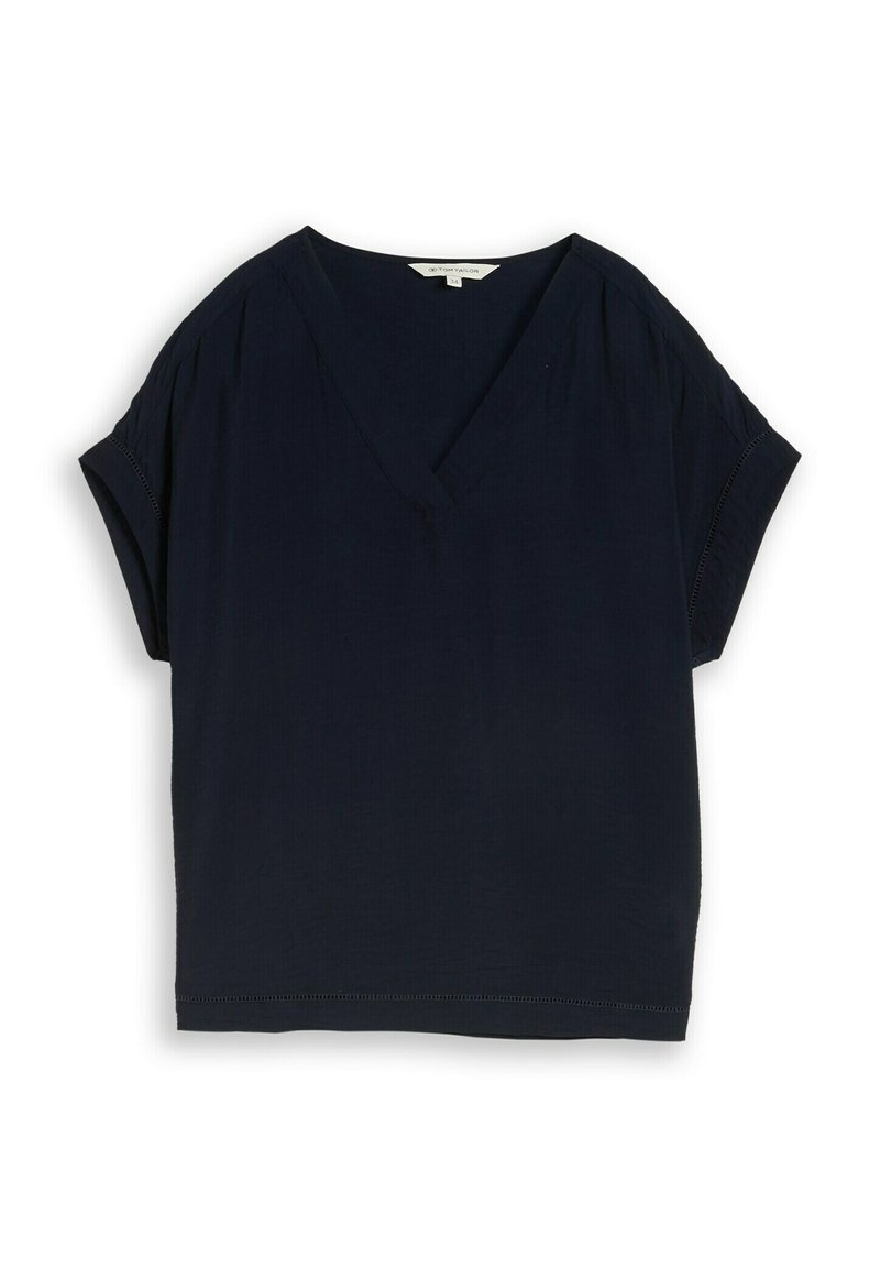 TOM TAILOR TOM TAILOR BLUSEN & SHIRTS LOOSE FIT BLUSE MIT V-AUSSCHNITT ...