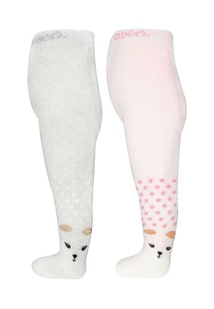 2ER PACK - Strumpfhose - rosa grau