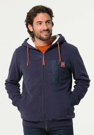 Sweater met rits - blue