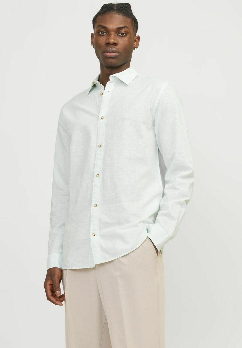 Jack & Jones JJESUMMER LINEN MIX SHIRT - Majica - soothing sea