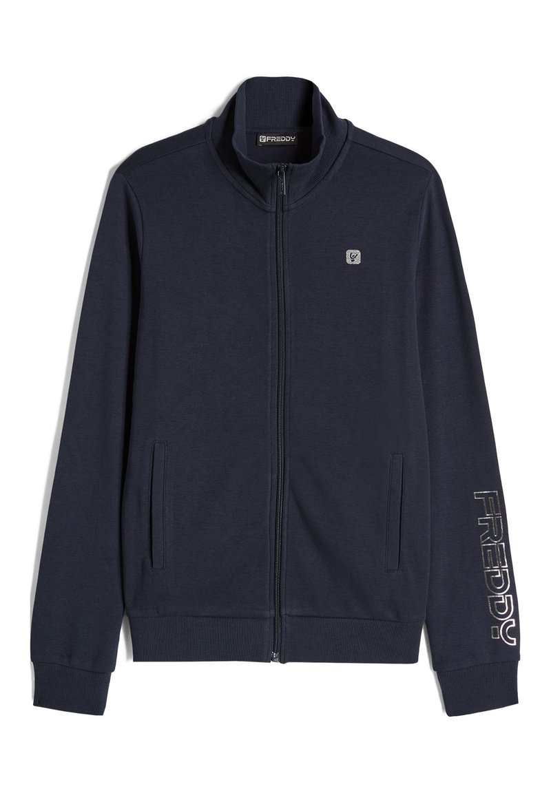 Freddy Felpa con zip - blu navy