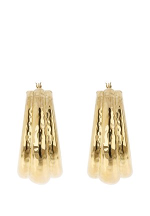 ITACA HAMMERED SURFACE HOOPS - Ohrringe - yellow gold-coloured