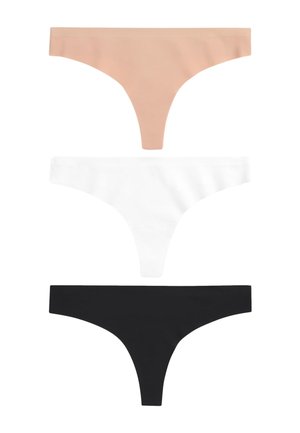 THREE PACK - G-string tangice - nude