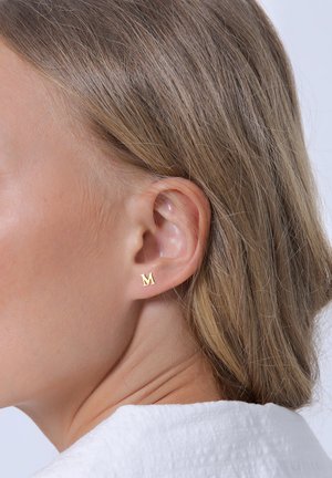 LETTER M - Earrings - gold-coloured