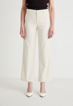 WIDE LEG SUIT TROUSERS - Broek - birch
