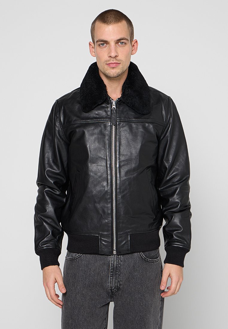 Schott Leren jas zwart