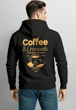 Hoodie - schwarz-orange