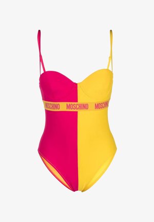 MOSCHINO, COSTUME INTERO - Costume da bagno - pink yellow