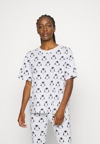 Monki T-shirt estampada - white
