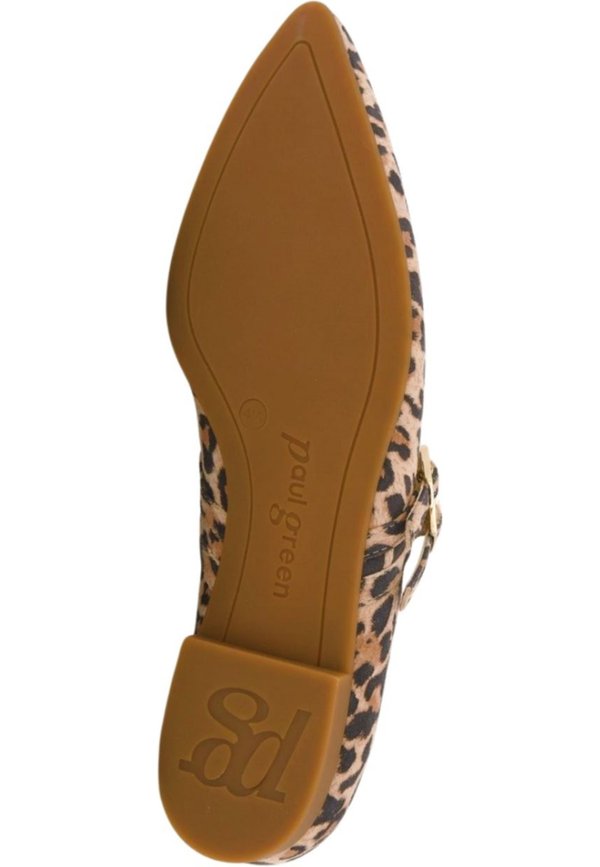 Ankle strap ballet pumps - desert2