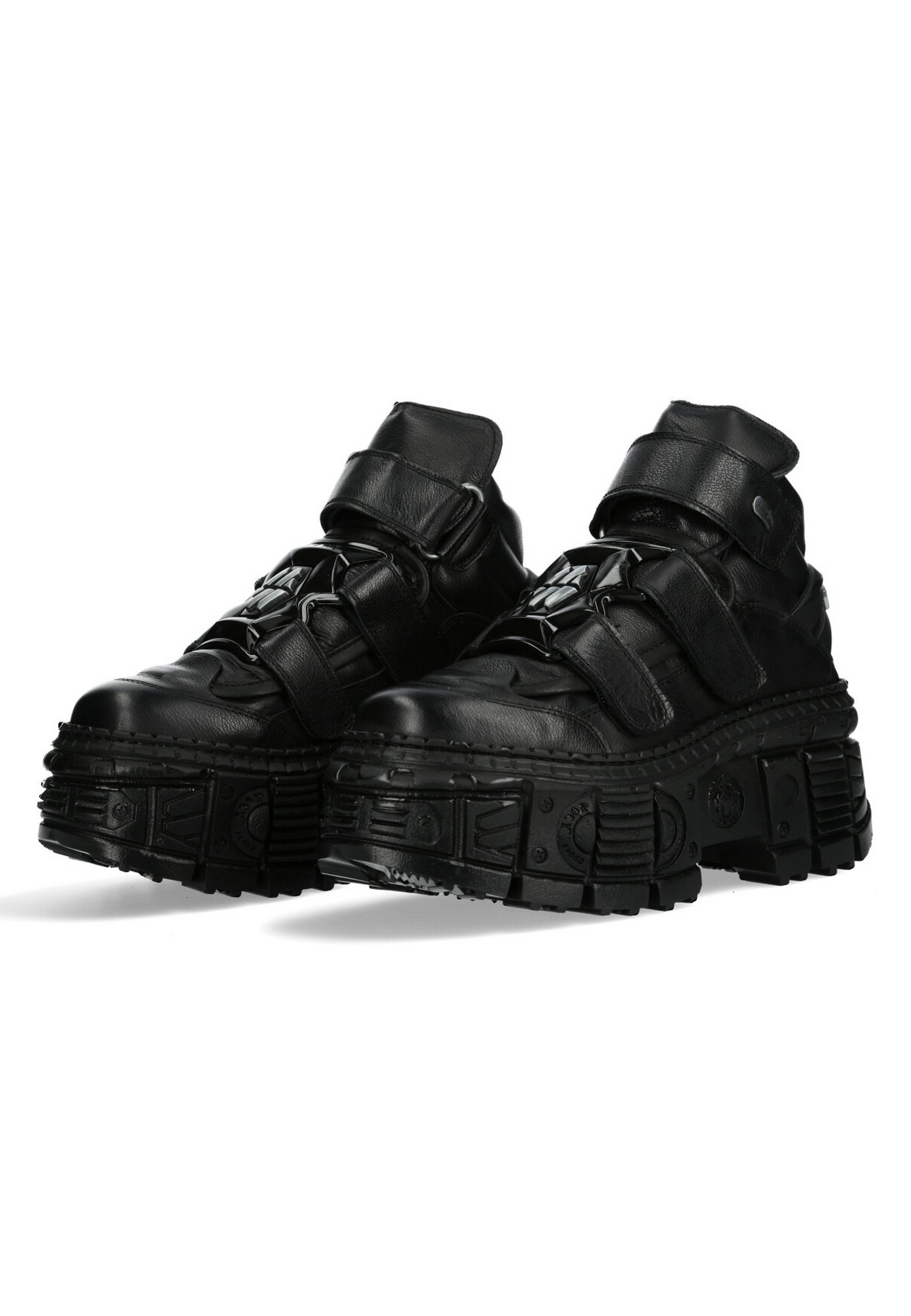 New Rock UNISEX - Platform ankle boots - zwart/black - Zalando.ie