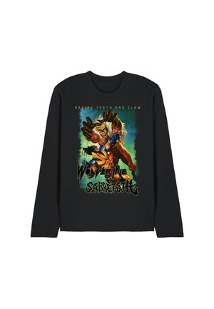 MARVEL HEAVY METAL WOLVERINE VERSUS SABRETOOTH - Langarmshirt - black