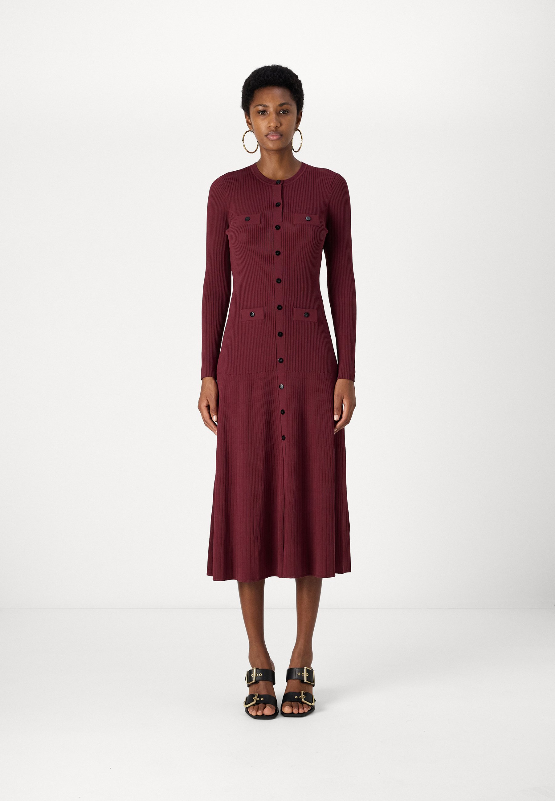 DKNY DRESS - Jumper dress - burgundy/dark red - Zalando.ie