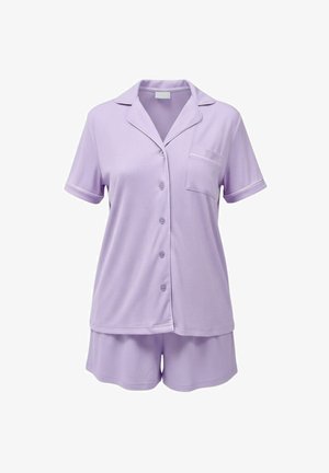 Loungeable, SUPER SOFT TRADITIONAL SHORT SLEEVE SET - Conjunto de pijama - lilac