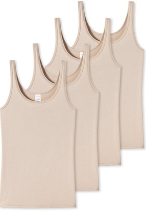 Schiesser 4-PACK ESSENTIALS - Undertrøjer - sand