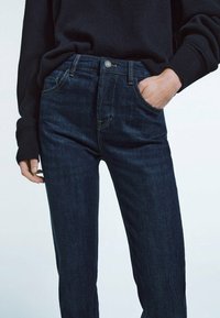 Massimo Dutti Jeans straight leg - blue-black denim