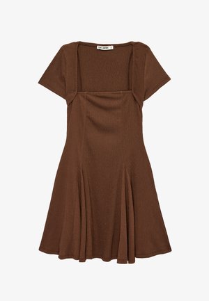 Koton, CRINKLE MINI DRESS. - Vestido informal - brown
