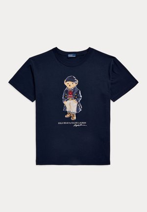 POLO BEAR LOGO COTTON JERSEY TEE - Apdrukāts T-krekls - worth navy