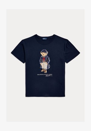 Polo Ralph Lauren POLO BEAR LOGO COTTON JERSEY TEE - T-shirts med print - worth navy