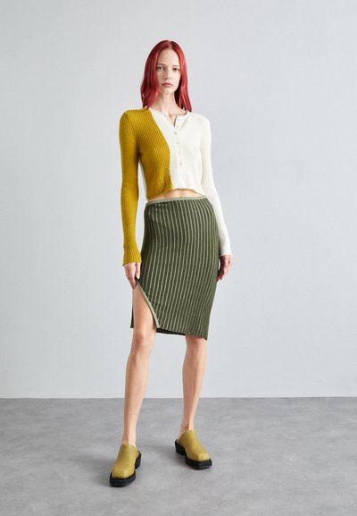 ECKHAUS LATTA FLUTED SKIRT - Puzdrová sukňa - lichen