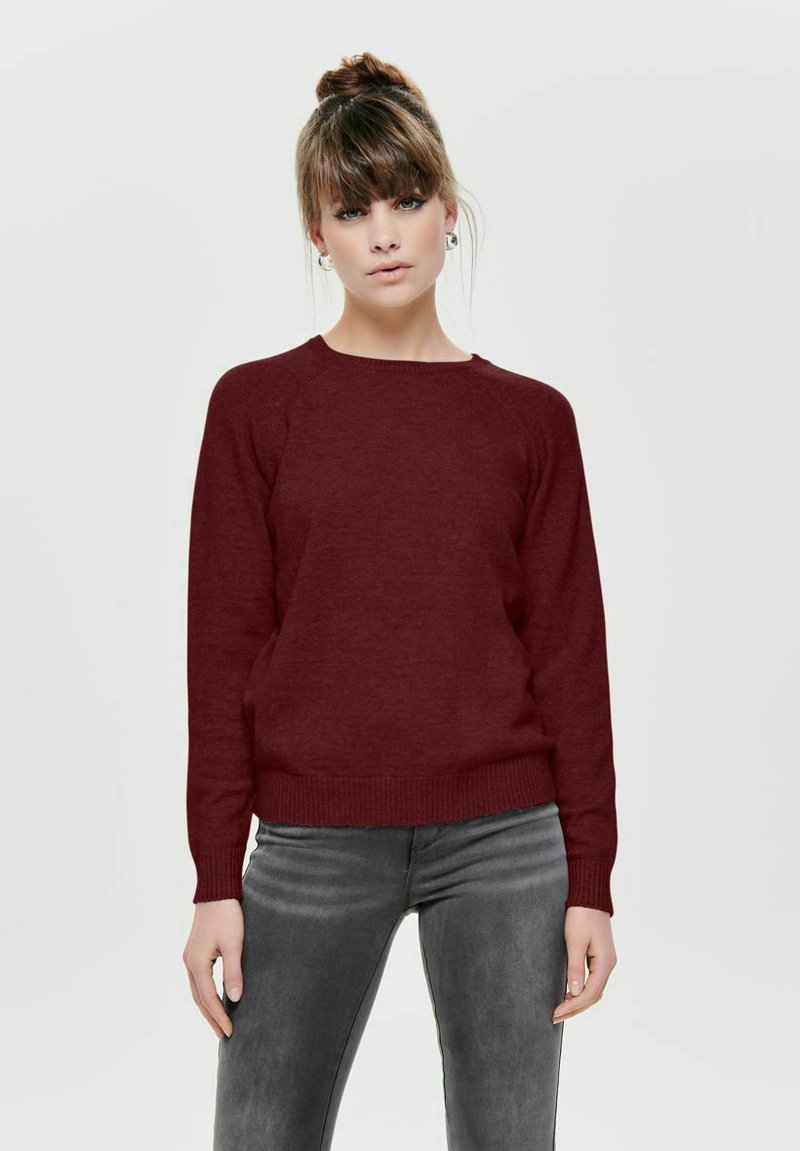 ONLY ONLLESLY KINGS NOOS - Striktrøje - merlot