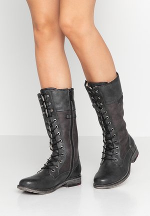 Lace-up boots - graphit