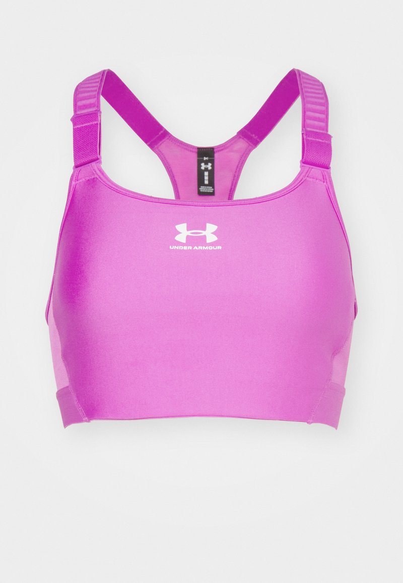 Under Armour Sport-bh met high support donkerroze