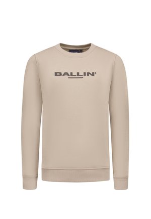 REGULAR FIT CREWNECK LS - Sweatshirt - taupe
