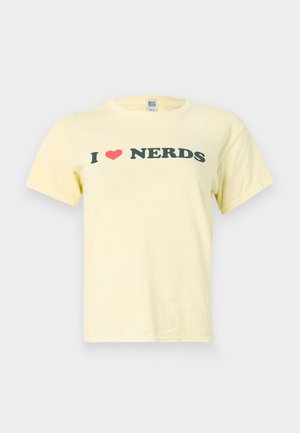 BDG Urban Outfitters BABY TEE - Apdrukāts T-krekls - yellow