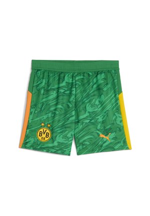 Puma BORUSSIA DORTMUND TORWART - Korte sportsbukser - archive green-intense orange