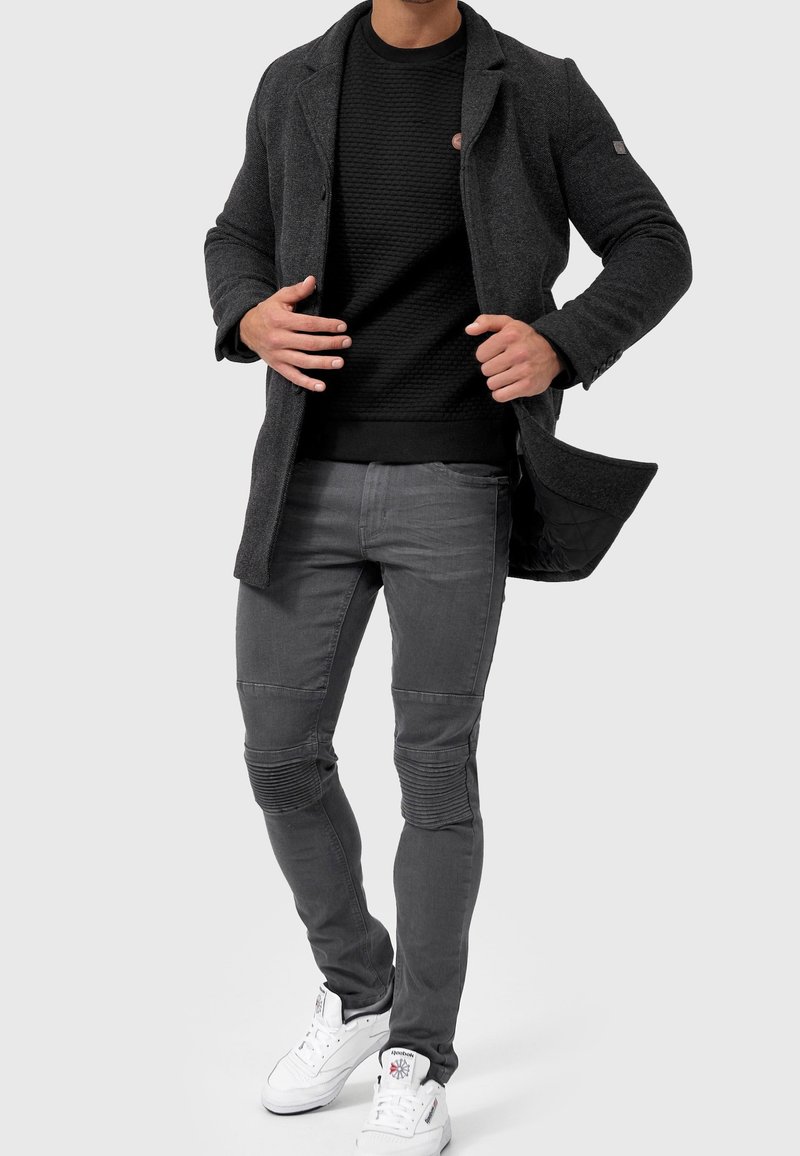 INDICODE JEANS Kurzmantel - black