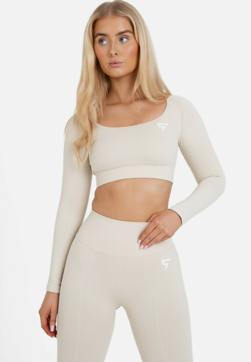 SQUATPROOF LONG SLEEVE RETAINED SEAMLESS - Longsleeve - beige