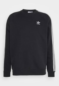 ADICOLOR CLASSICS 3-STRIPES CREW - Bluză de molton - black