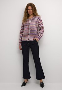 Culture CUHAZEL - Vesta na kopčanje - purple melange multi