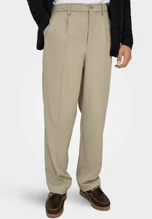 ONSMIRO TAILORED LOOSE - Püksid - chinchilla