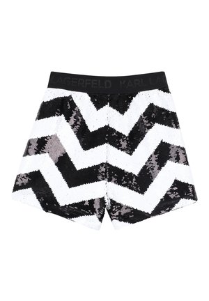 MOTIF CHEVRONS - Short - noir blanc