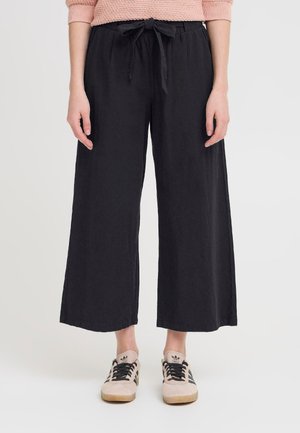 OXLINASA REGULAR FIT - Trousers - black