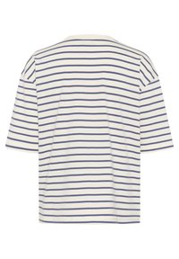 Kaffe WINNY 1/2 SLEEVE - Marškinėliai su spaudiniu - ant. white indigo blue