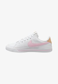 Nike Sportswear COURT LEGACY UNISEX - Trainers - white/pink foam sesame  honeydew/white