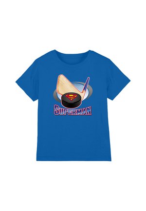 Cotton Soul, SUPERMAN HOCKEY STICK UNISEX - Print T-shirt - royal blue