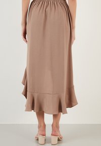 LELA REGULAR FIT - Trapecinis sijonas - mink