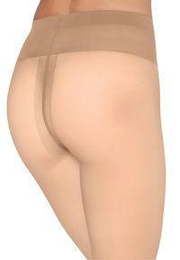 Collant color carne con finitura liscia e trasparente. Presenta una cintura elastica e un design senza cuciture sul retro per comfort e discrezione.