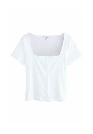 SHORT SLEEVE THROUGH - Cardigan - white