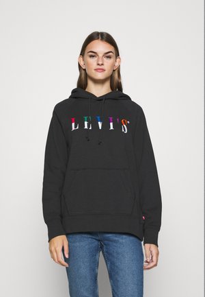 GRAPHIC SPORT HOODIE - Bluza z kapturem - black