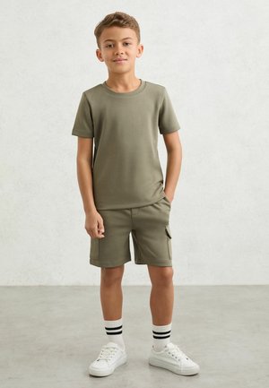 Reiss, BRADLEY PREMIUM INTERLOCK CREW-NECK T-SHIRT - Basic póló - sage