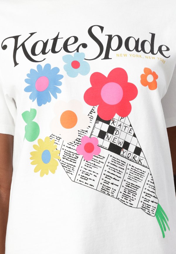 FLORAL NEWSPAPER TEE - Print T-shirt3