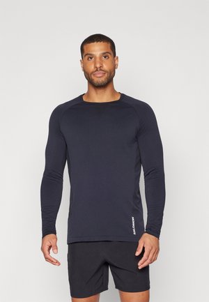 SENSE SEAMLESS TEE - Langarmshirt - deep black